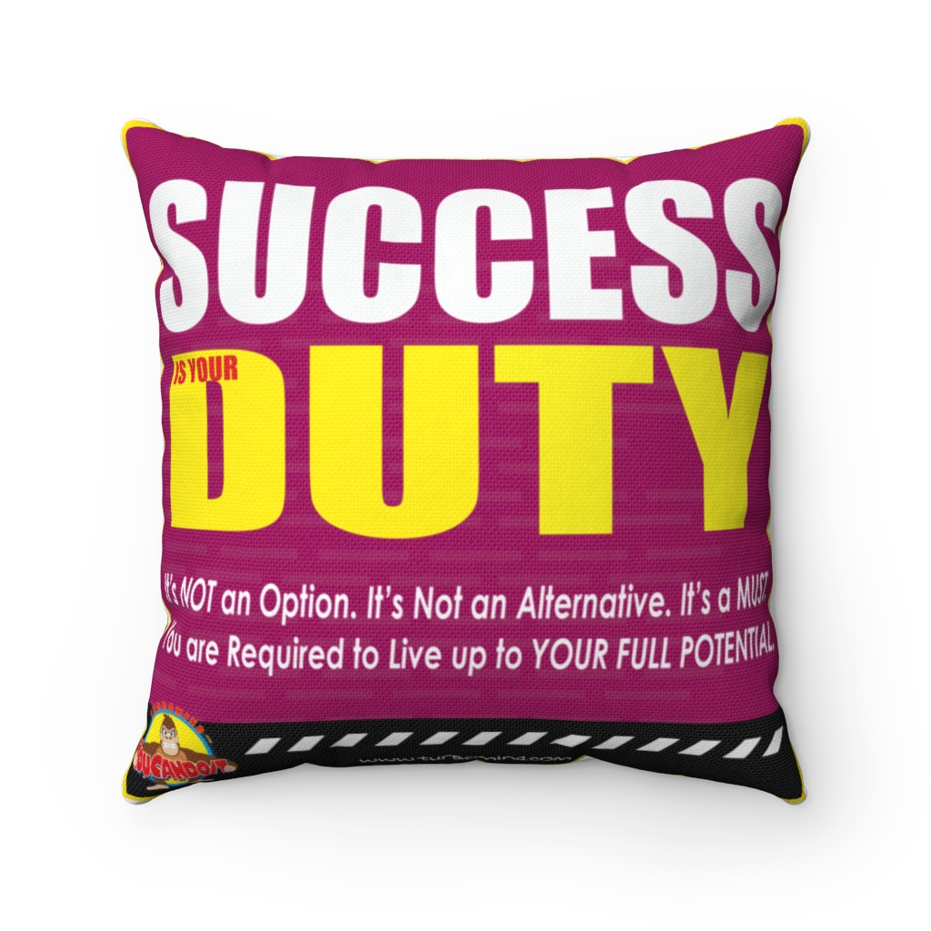 SUCCESS IS YOUR DUTY-TurboMind Pillow - Image 3