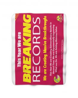 BREAKING RECORDS-RED Sherpa Fleece Blanket