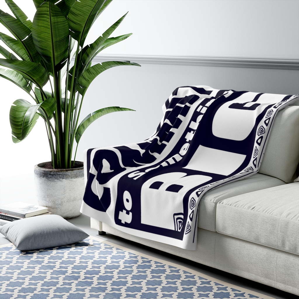 COMMIT TO SOMETHING BIG-Sherpa Fleece Blanket - Image 3