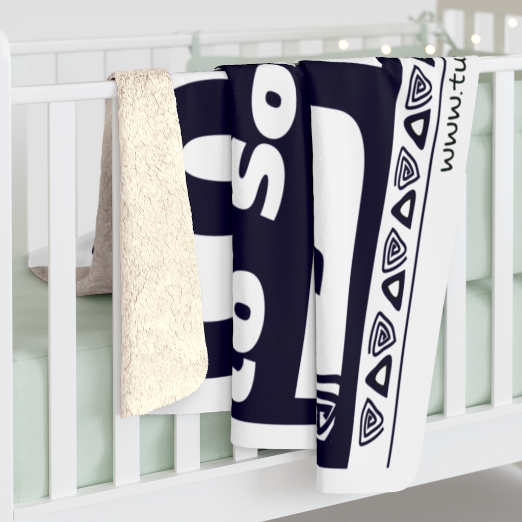 COMMIT TO SOMETHING BIG-Sherpa Fleece Blanket - Image 4