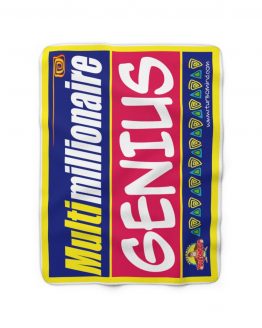 MULTIMILLIONAIRE GENIUS-BLUE Sherpa Fleece Blanket