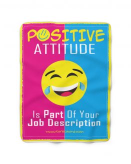 POSITIVE ATTITUDE- Sherpa Fleece Blanket