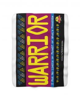 WARRIOR. I PUT NO LIMITS-Sherpa Fleece Blanket