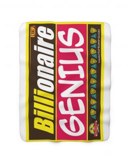BILLIONAIRE GENIUS-BROWN Sherpa Fleece Blanket