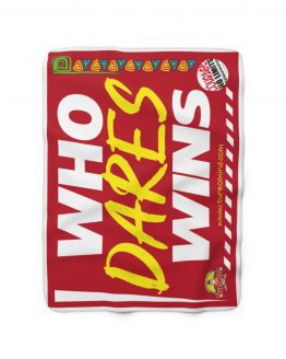 WHO DARES WINS-RED Sherpa Fleece Blanket