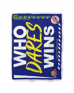 WHO DARES WINS-BLUE Sherpa Fleece Blanket