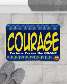 COURAGE-BLUE Bath Mat