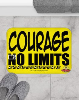COURAGE HAS NO LIMITS-YELLOW Bath Mat