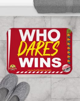 WHO DARES WINS-RED Bath Mat