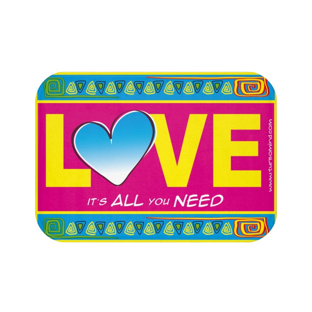 LOVE IS ALL YOU NEED-4 Bath Mat - Image 2