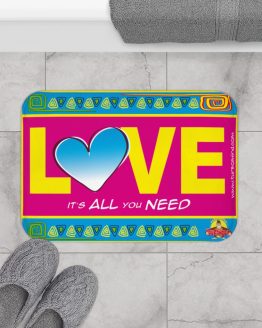 LOVE IS ALL YOU NEED-3 Bath Mat
