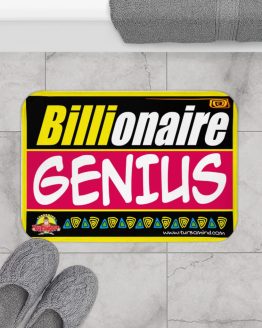 BILLIONAIRE GENIUS-BLACK Bath Mat
