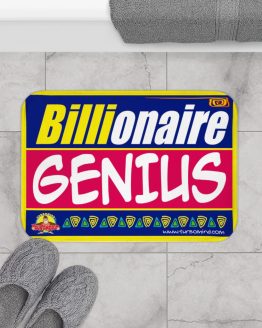 BILLIONAIRE GENIUS-BLUE Bath Mat
