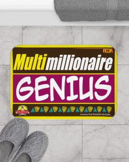 MULTIMILLIONAIRE GENIUS-BROWN Bath Mat