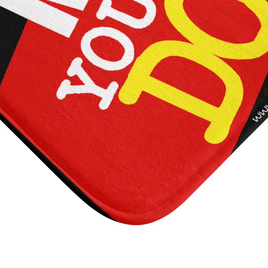 MAKE YOURSELF DO IT-RED Bath Mat - Image 3