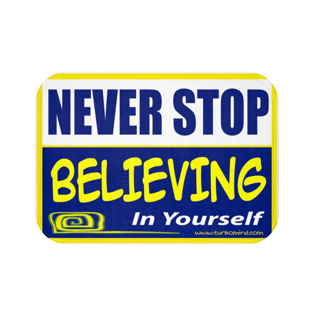 NEVER STOP BELIEVING Bath Mat - Image 2