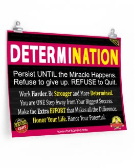 DETERMINATION, PERSIST UNTIL THE MIRACLE HAPPENS