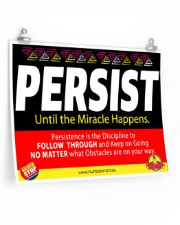 PERSIST UNTIL THE MIRACLE HAPPENS