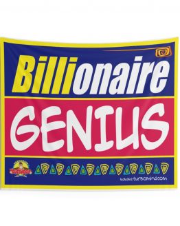 BILLIONAIRE GENIUS-BLUE Indoor Wall Tapestries