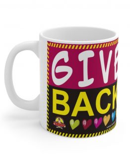 "Give Back" Black and Red Mug
