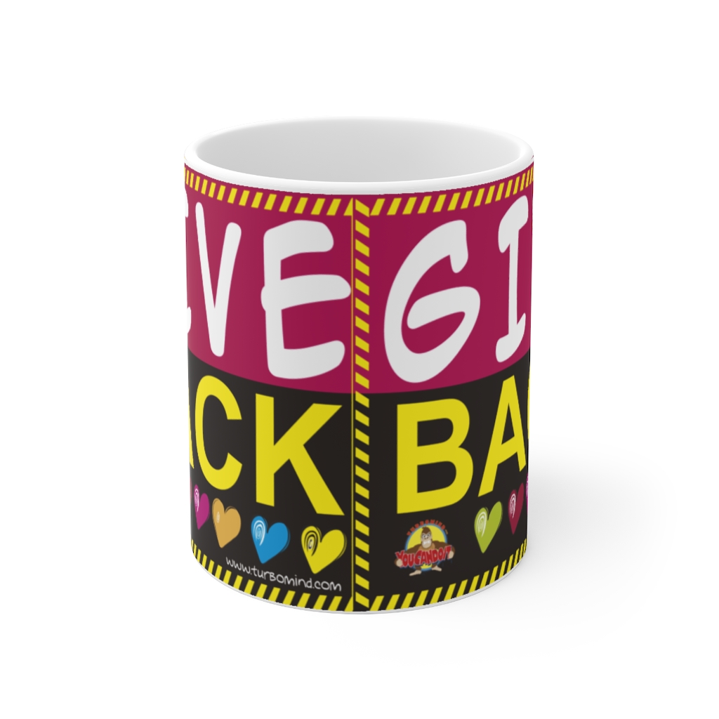 "Give Back" Black and Red Mug - Image 2