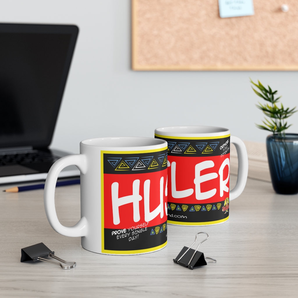 HUSTLER READ AND BLACK MUG - Image 5