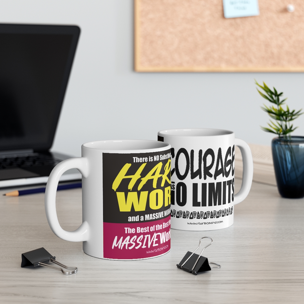 HARD WORK/ COURAGE HAS NO LIMITS-MUG 2 - Image 5
