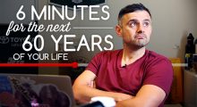 6 mins for the next 60 years of your life! by Gary Vaynerchuk, inspiring video, www.turbomind.com